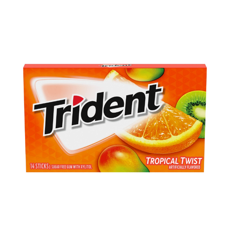TRIDENT SOFT GUM TROPICAL TWIST 14`S